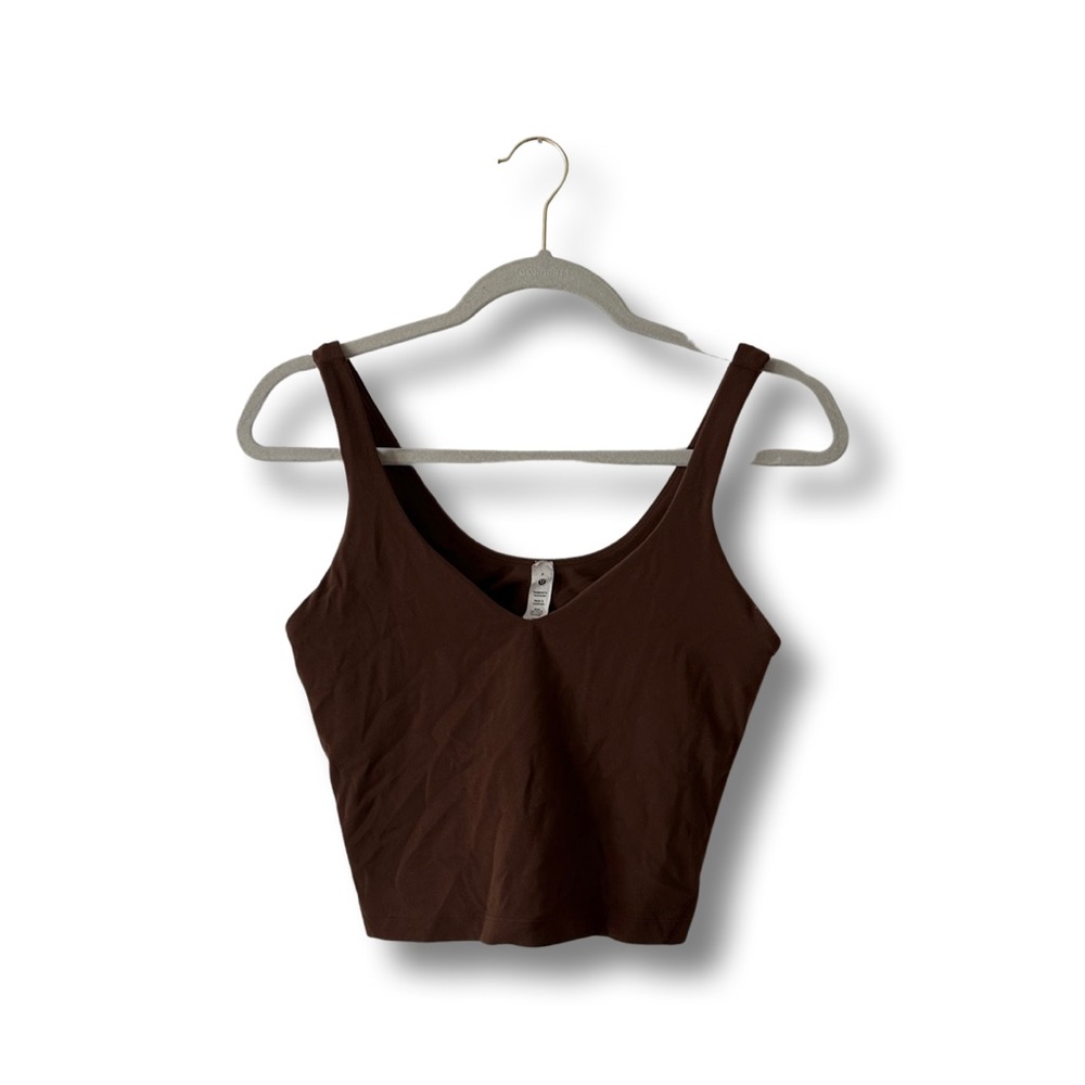 lululemon align tank top color java size 8